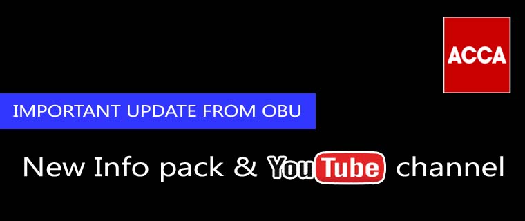 New Info pack 2021 (with new Topics) & OBU YouTube channel